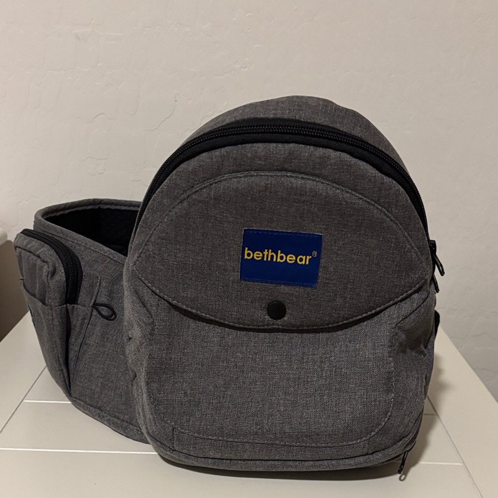 Bethbear Gray Baby Hip Carrier